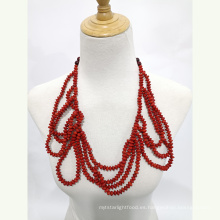 Semillas de lopa hawaianas frijoles rojos collar de frijoles acacia